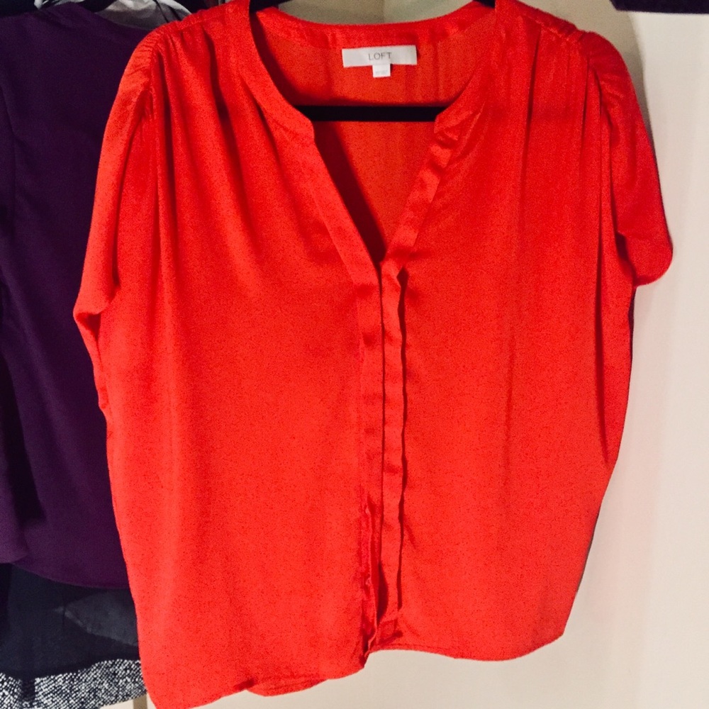 3 for $20 NWOT The Loft Red Loose Fit Blouse